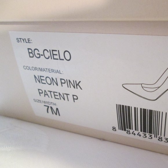 BCBGeneration NEON PINK PATENT LEATHER STILETTO – NWT - Picture 9 of 10